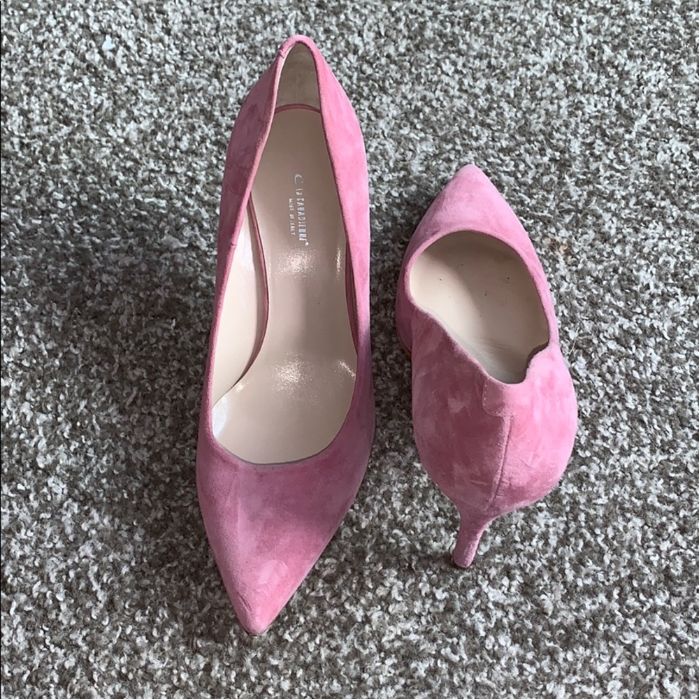 💞 Velvet pink pumps BNWOT